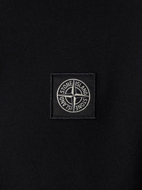 Stone Island Men's Strtech Organic Cotton Polo Shirt Black