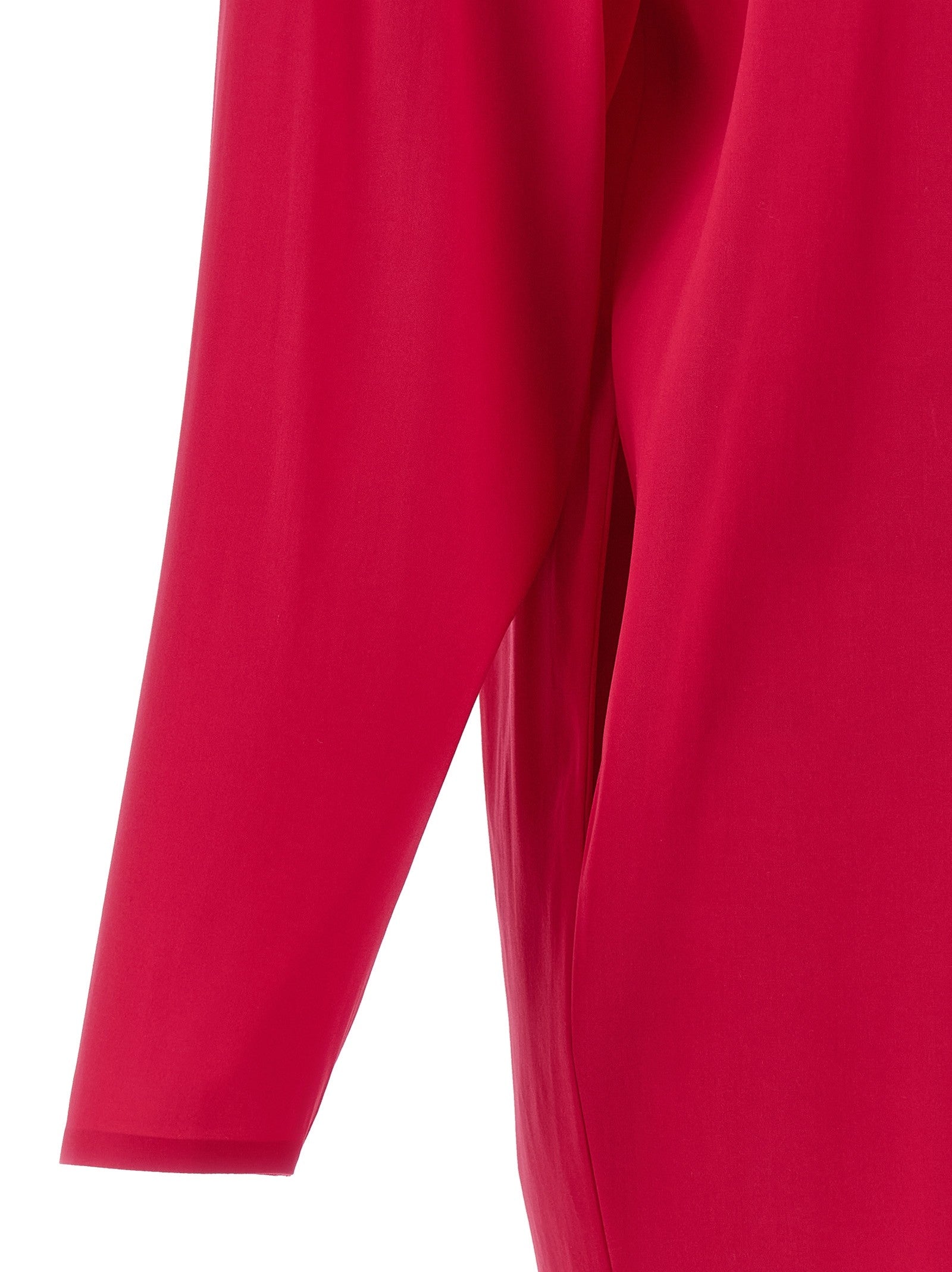 Saint Laurent Structured Shoulder Dress Pink