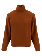 Saint Laurent Structured Shoulder Sweater Orange
