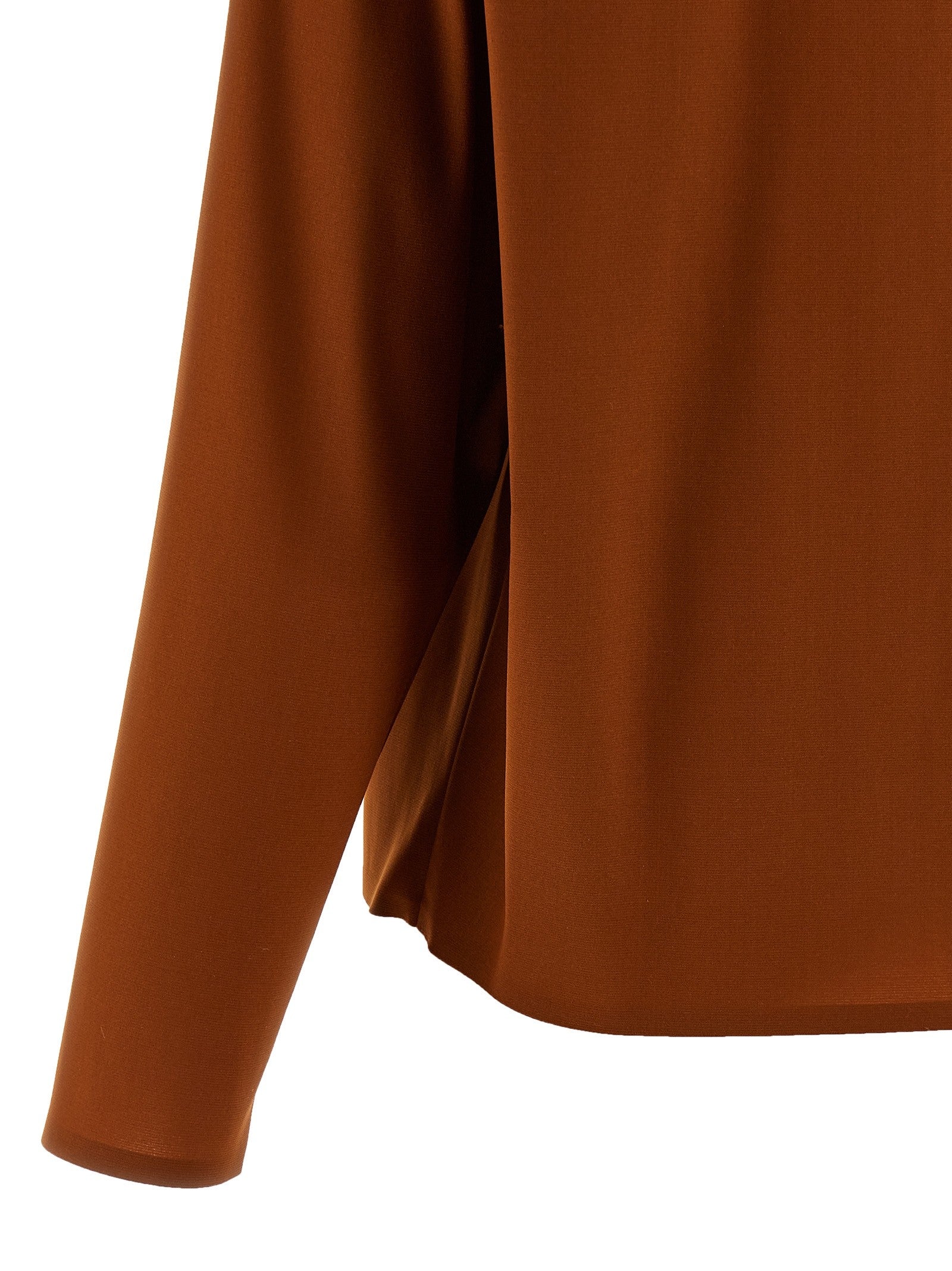 Saint Laurent Structured Shoulder Sweater Orange