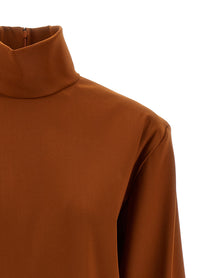 Saint Laurent Structured Shoulder Sweater Orange