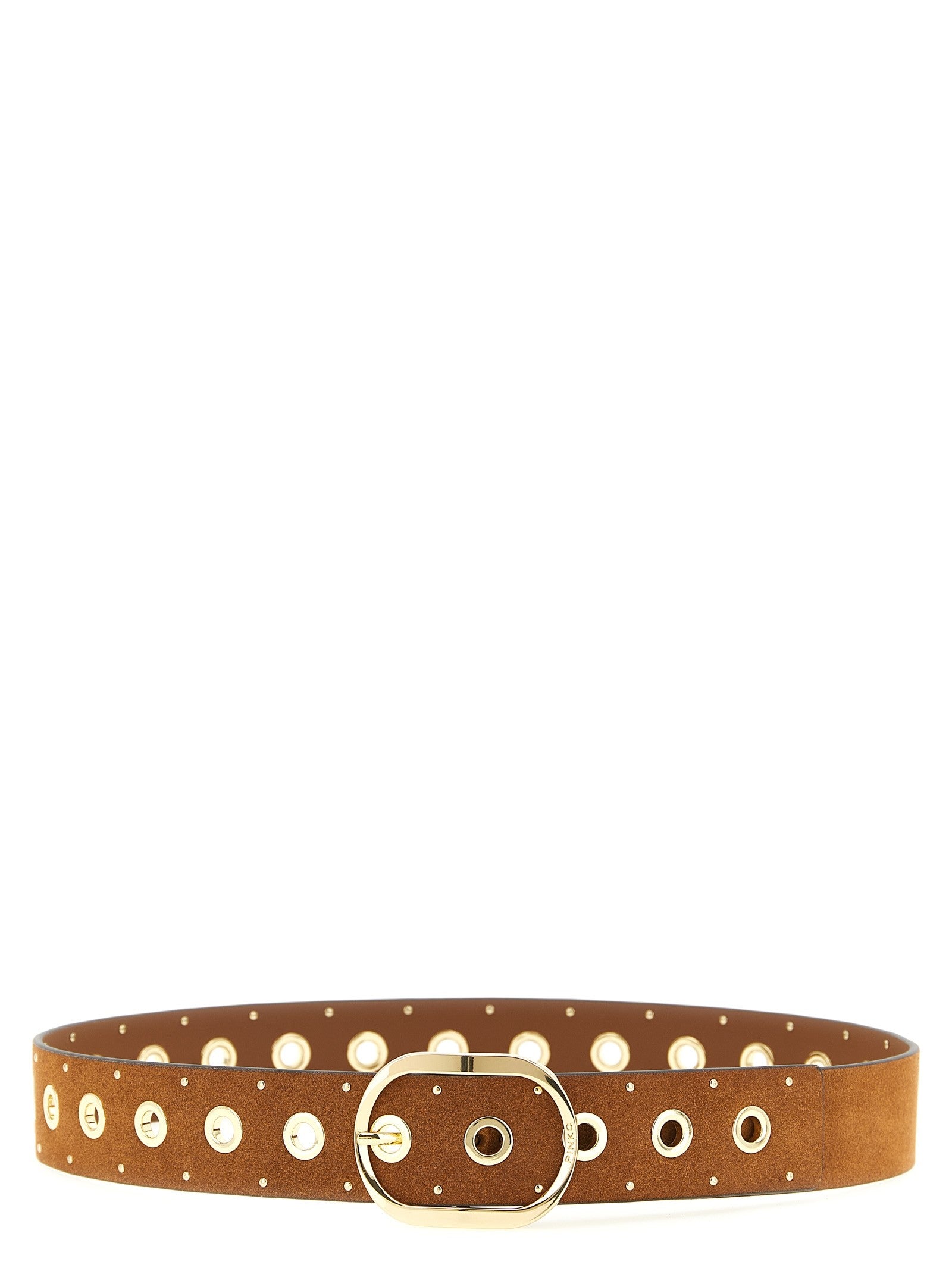 Pinko Studded Belt Brown