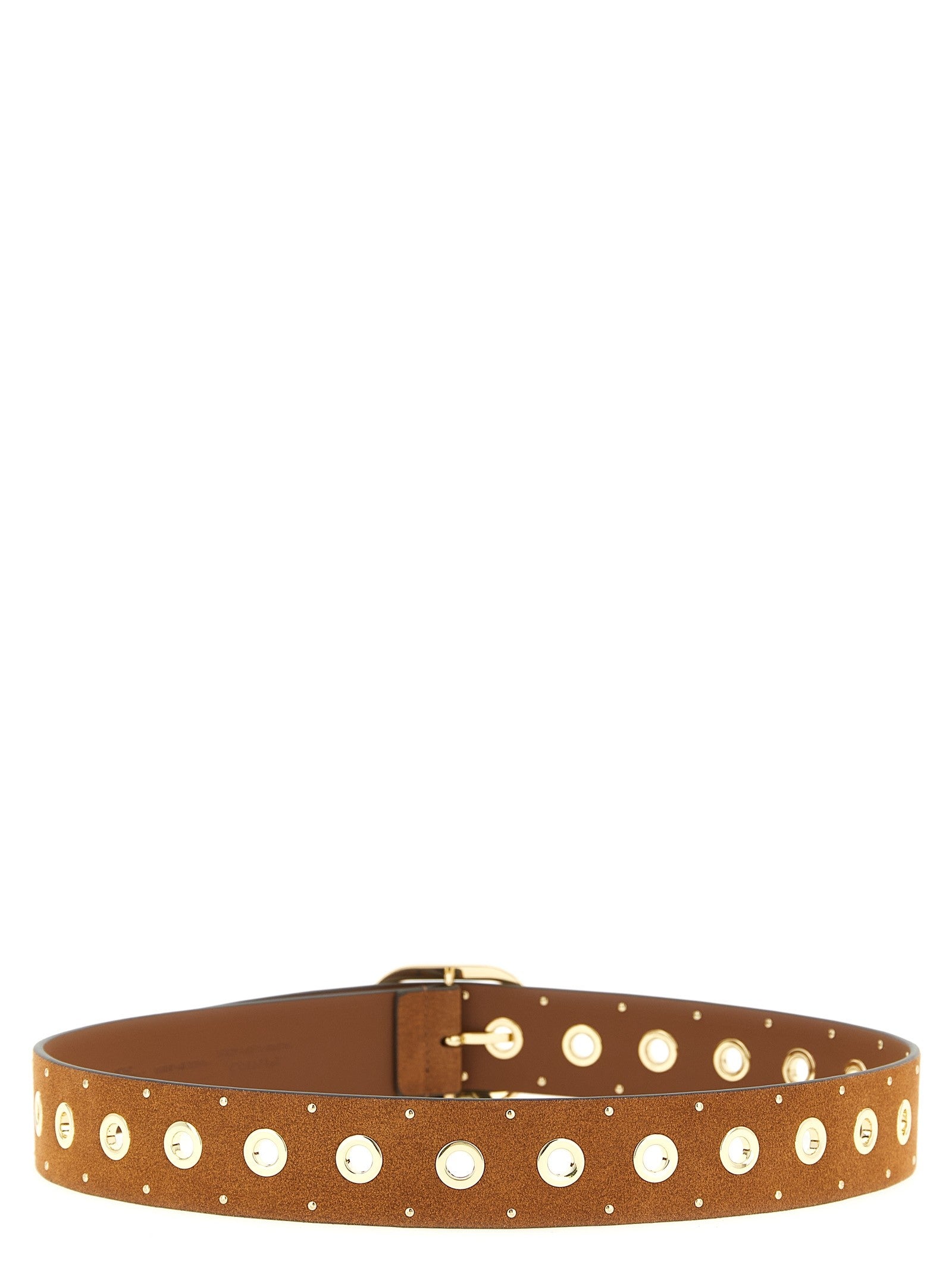 Pinko Studded Belt Brown