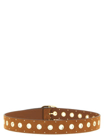 Pinko Studded Belt Brown