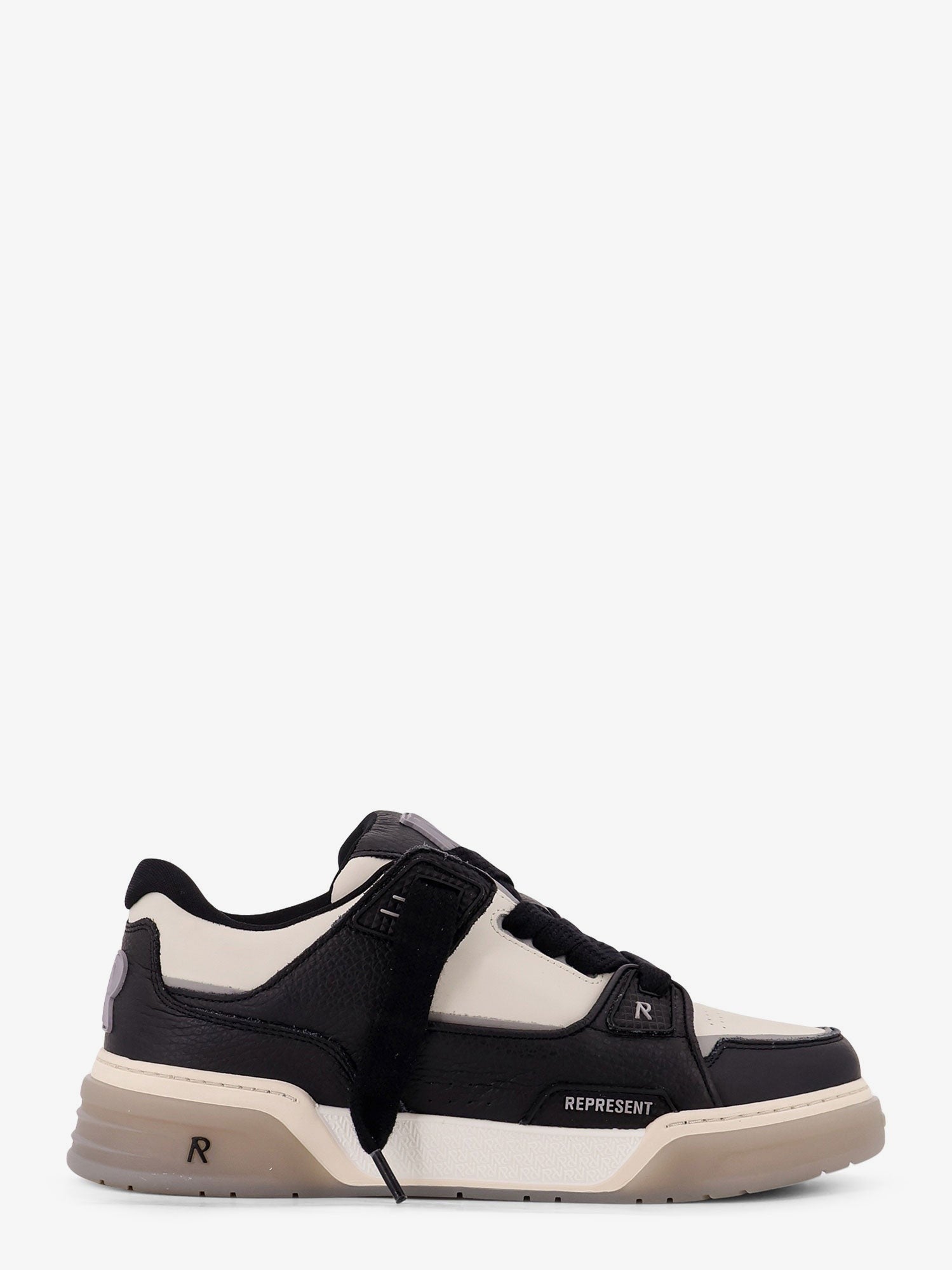 Represent Men's Studio Leather Sneakers Black