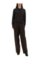 Studio Nicholson Women's Inverness Shirt Brown, view 2