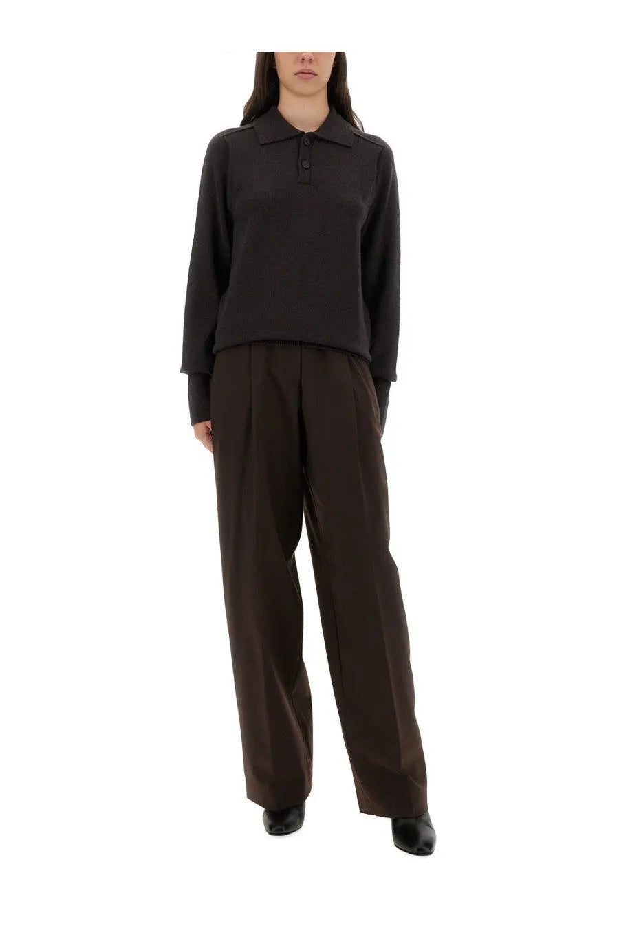 Studio Nicholson Women's Inverness Shirt Brown, view 2