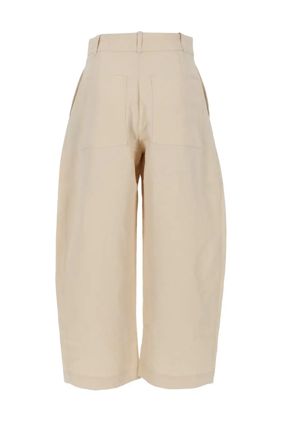 Studio Nicholson Women's Wide-Leg Trousers Beige, view 2