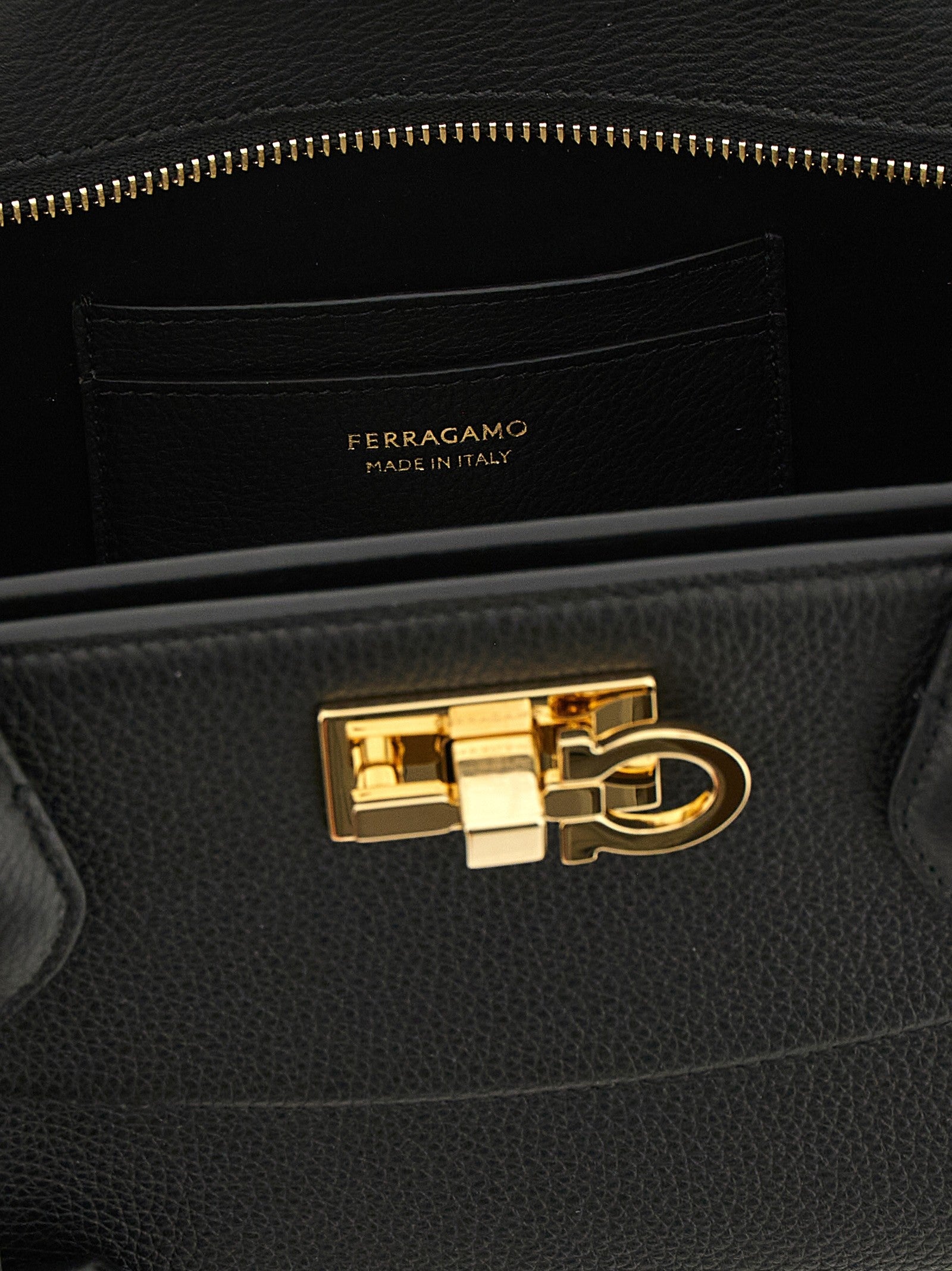 Ferragamo Studio Soft East West ( ) Shoulder Bag Black