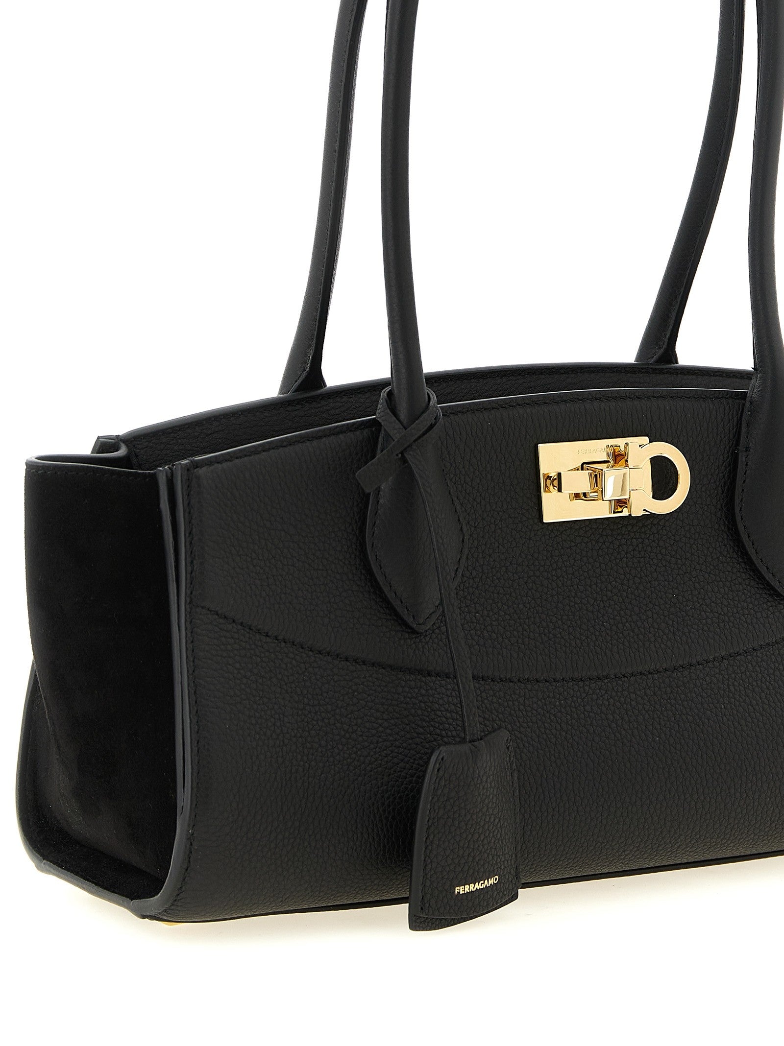 Ferragamo Studio Soft East West ( ) Shoulder Bag Black