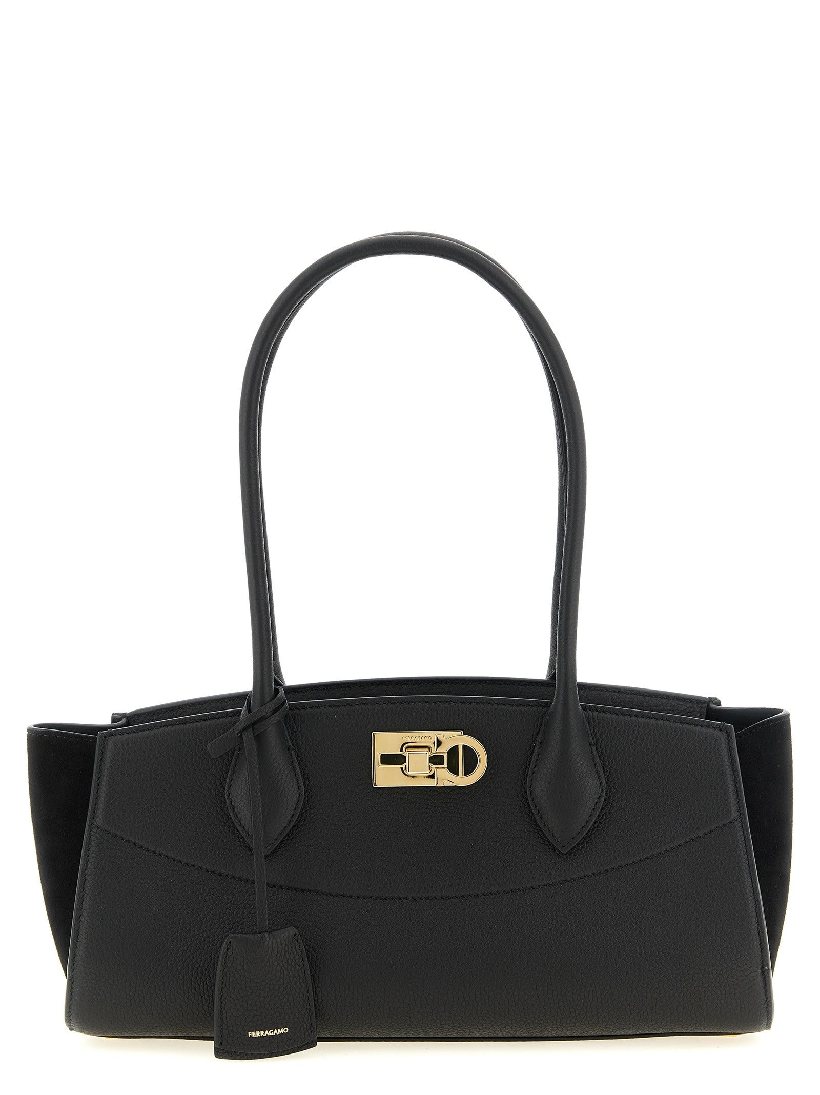Ferragamo Studio Soft East West ( ) Shoulder Bag Black