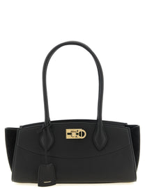 Ferragamo Studio Soft East West ( ) Shoulder Bag Black