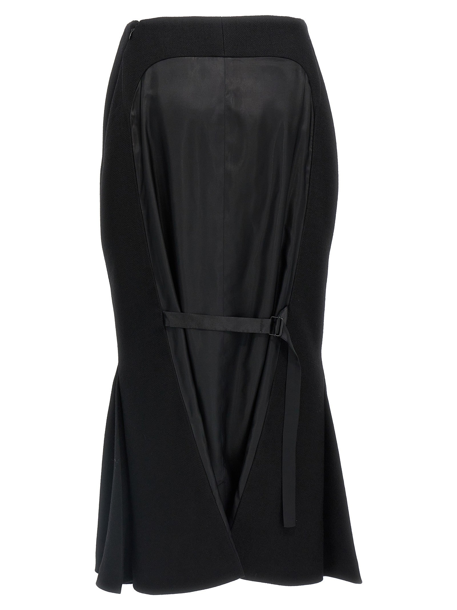 Prada Stuoia Old Skirt Black