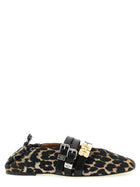 Ganni Sue Triple Ballet Flats Gold