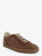 Brunello Cucinelli Men's Suede and Leather Sneakers White, view 2