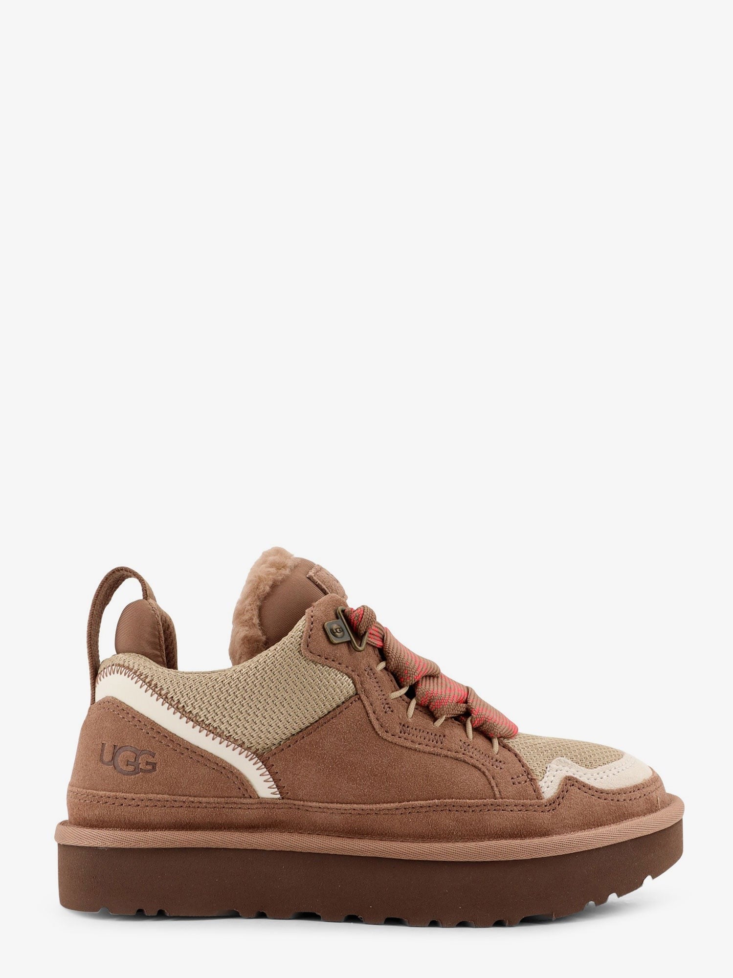 UGG Women's Suede and Nylon Lowmel Sneakers Beige