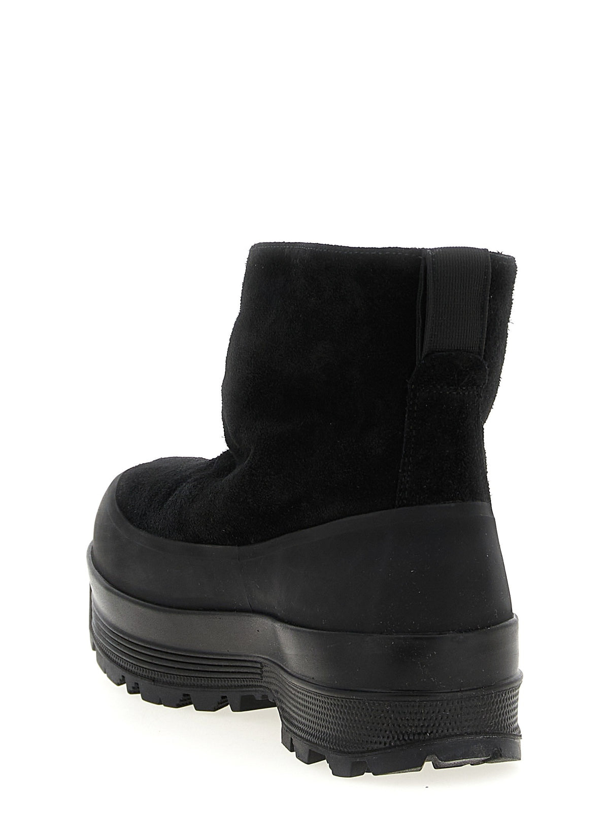 Stone Island Suede Ankle Boots Black, view 3