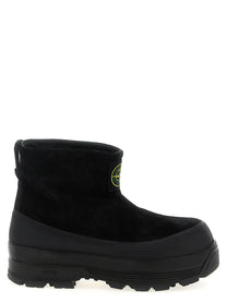 Stone Island Suede Ankle Boots Black