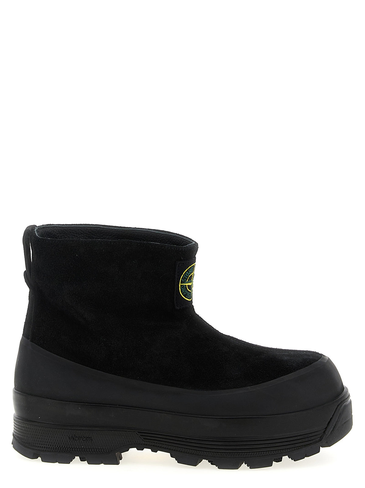 Stone Island Suede Ankle Boots Black
