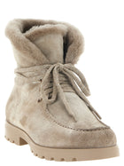 Santoni Suede Ankle Boots Beige