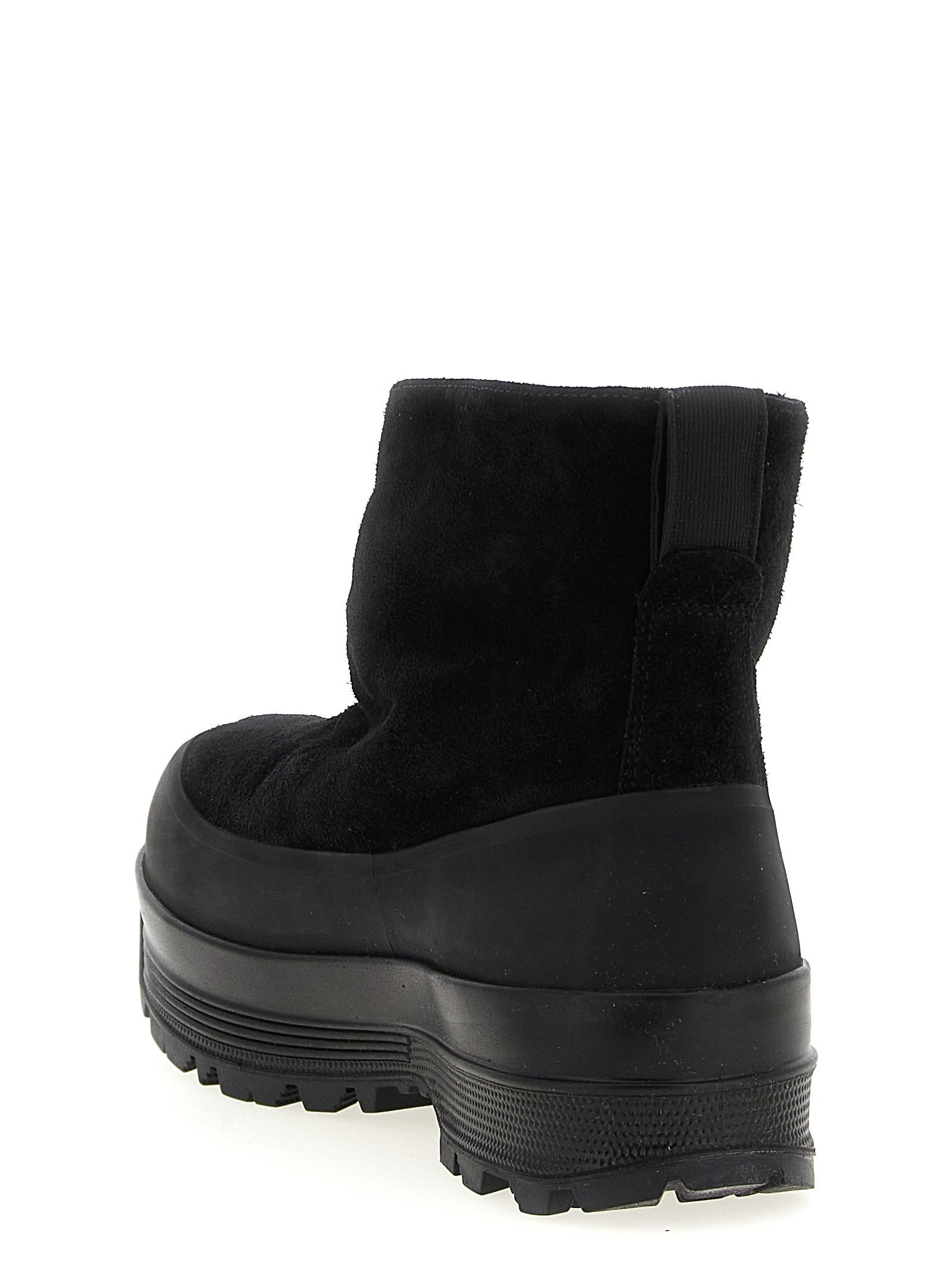 Stone Island Suede Ankle Boots Black