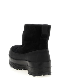 Stone Island Suede Ankle Boots Black