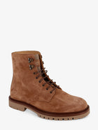 Brunello Cucinelli Men's Suede Ankle Boots Beige, view 2