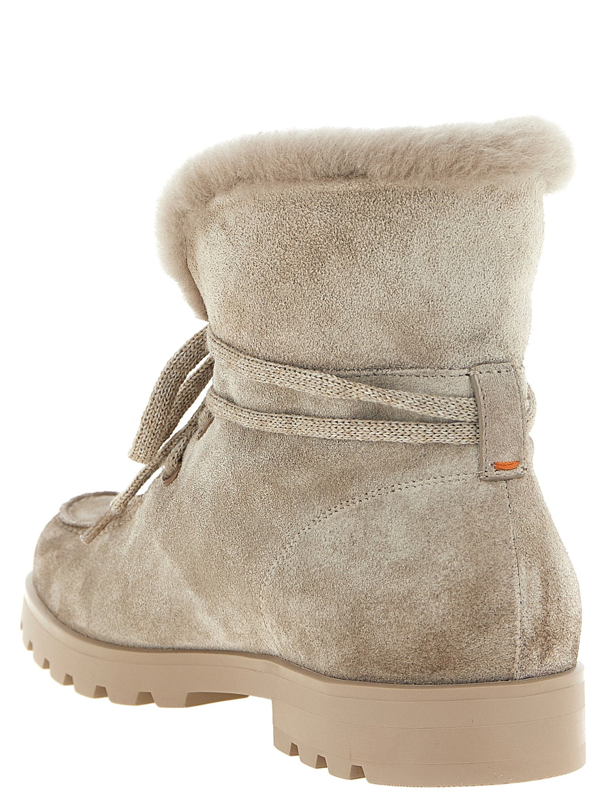 Santoni Suede Ankle Boots Beige