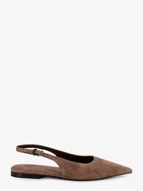 Brunello Cucinelli Women's Suede Ballerinas Gold