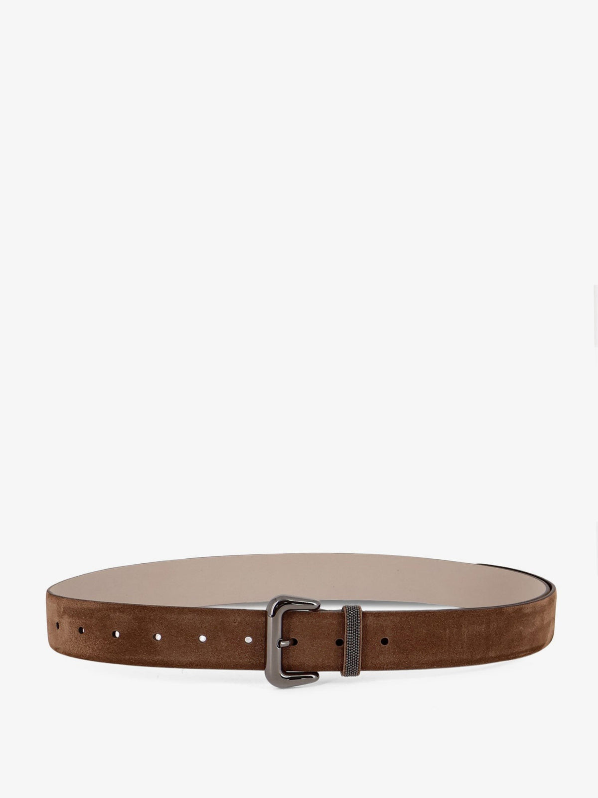 Brunello Cucinelli Women's Suede Belt Beige