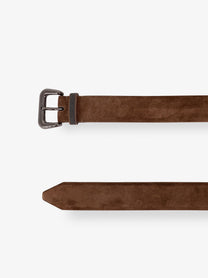 Brunello Cucinelli Women's Suede Belt Beige, view 2
