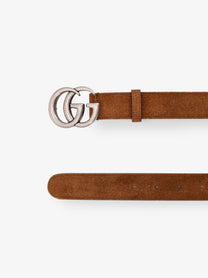 Gucci Men's Suede Belt Beige Gucci
