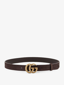 Gucci Men's Suede Belt Gold Gucci