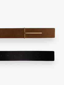 Tom Ford Men's Suede Belt Brown