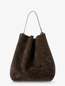 Toteme Women's Suede Belted Tote Shoulder Bag Brown