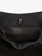 Toteme Women's Suede Belted Tote Brown, view 5