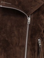 Tom Ford Women's Suede Biker Jacket Brown, view 3
