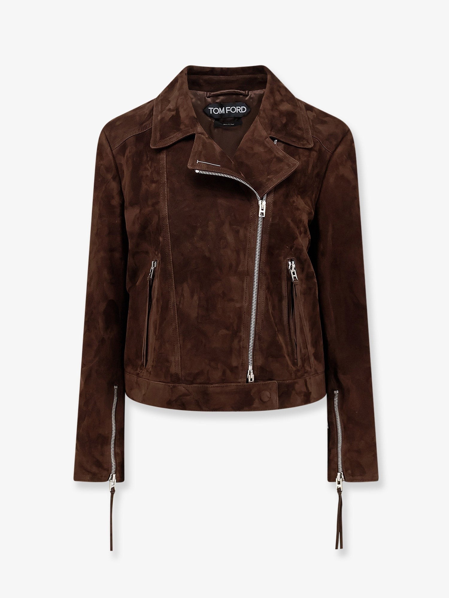 Tom Ford Women's Suede Biker Jacket Brown