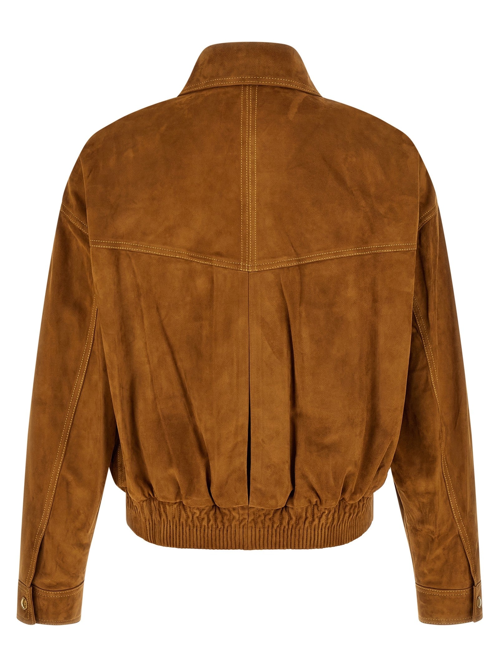 Versace Suede Blouson Brown