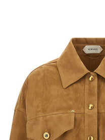 Versace Suede Blouson Brown