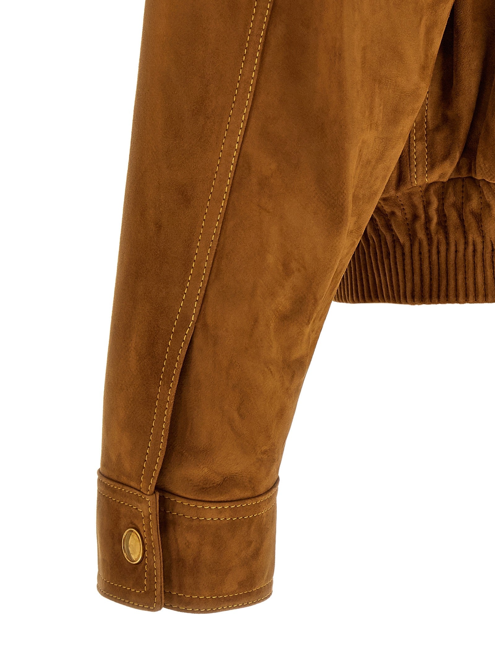 Versace Suede Blouson Brown