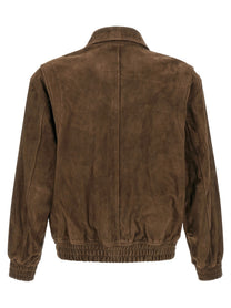 DUNST Suede Blouson Brown