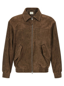 DUNST Suede Blouson Brown