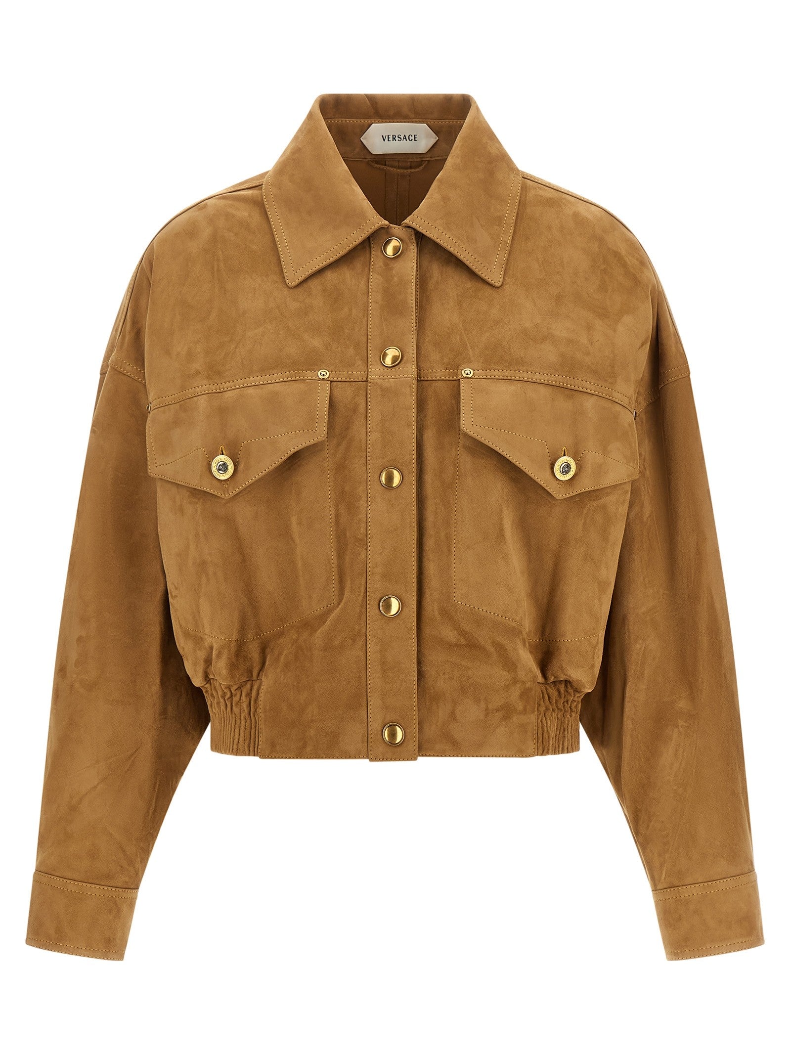 Versace Suede Blouson Brown