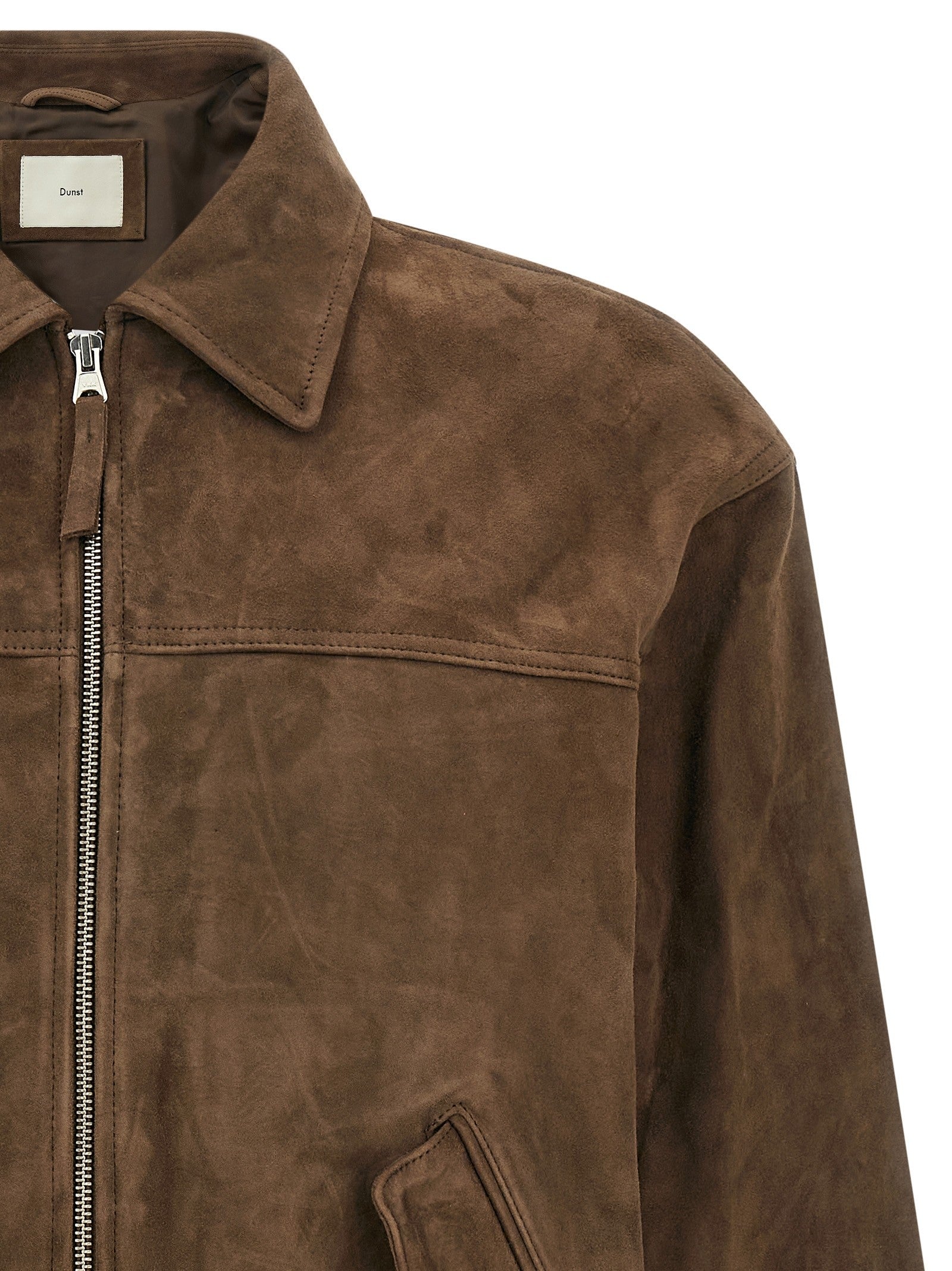 DUNST Suede Blouson Brown