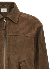 DUNST Suede Blouson Brown
