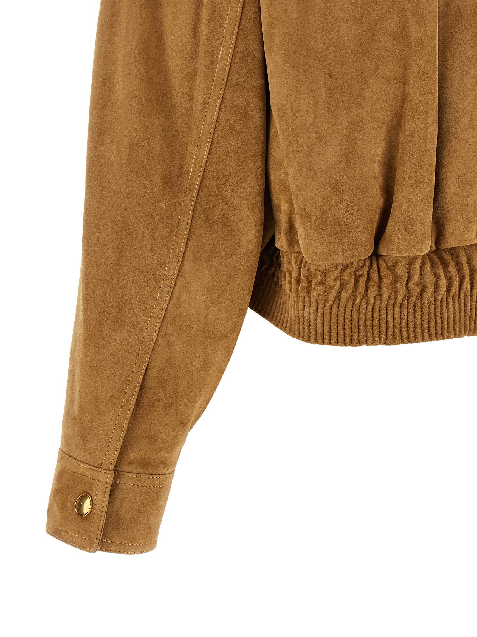 Versace Suede Blouson Brown