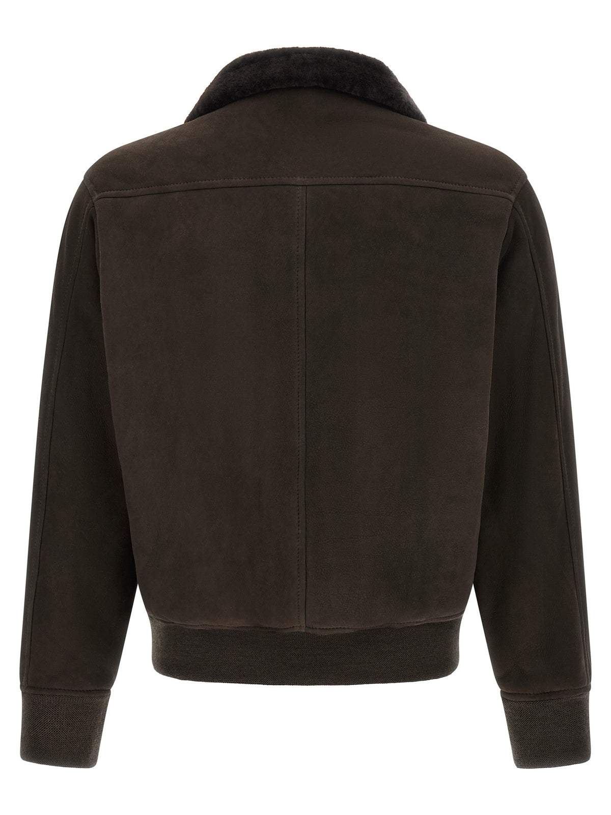 Giorgio Brato Suede Bomber Jacket Brown