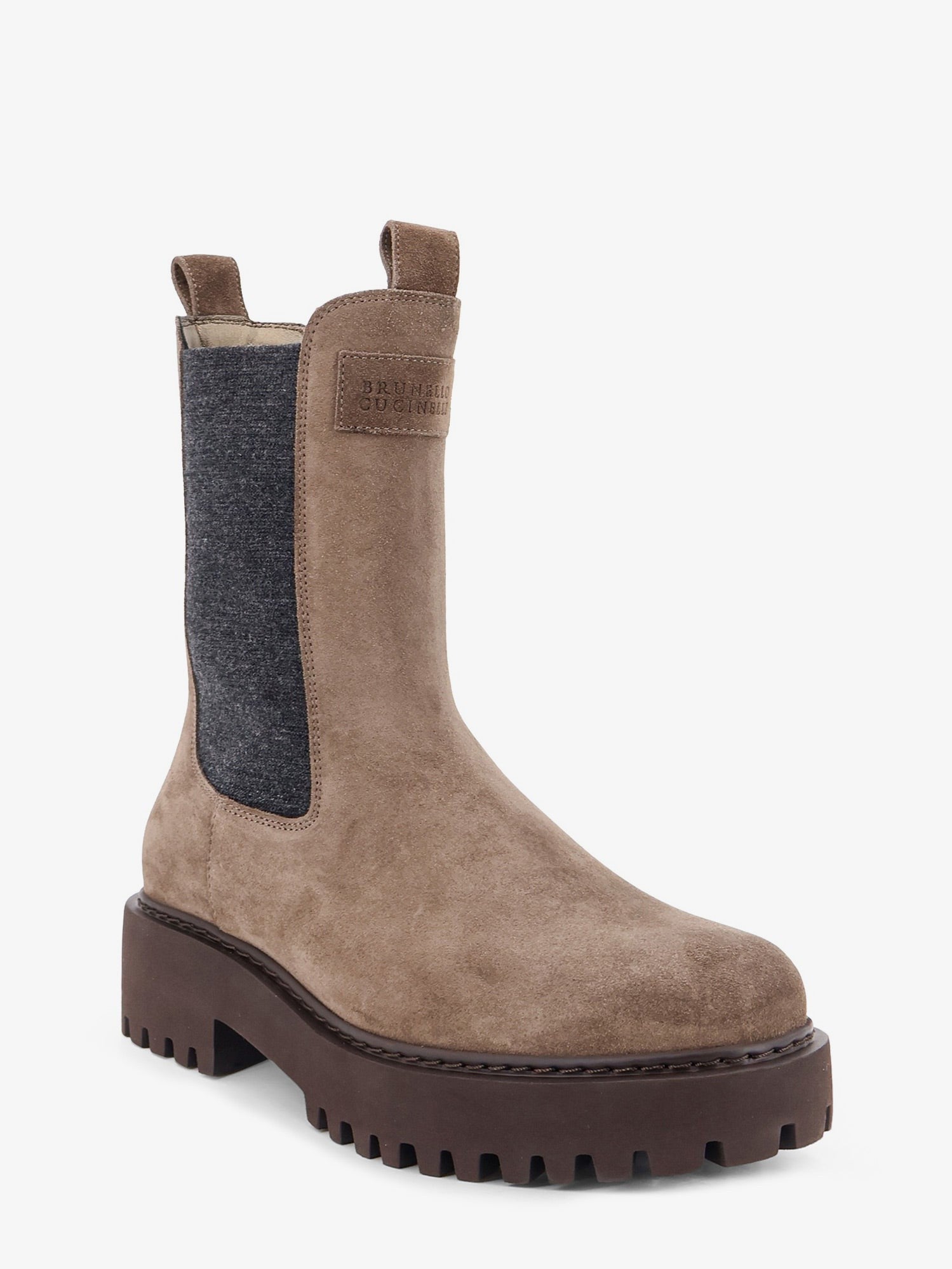 Brunello Cucinelli Women's Suede Boots Gold