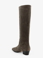 Aeyde Women's Suede Boots Beige, view 3